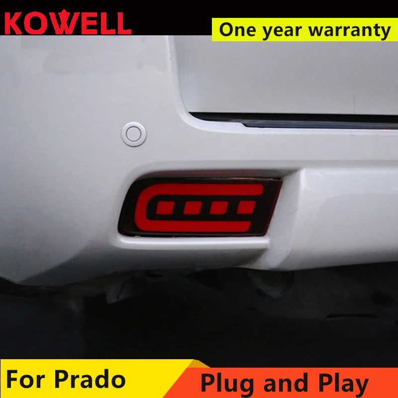 

KOWELL Car Styling for LC150 GRJ150 Rear bumper light For LAND CRUISER PRADO 2010-2018 LED bumper light , 2 function ,2pcs