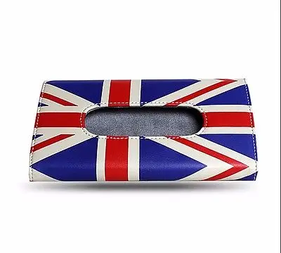 Union Jac солнцезащитный козырек ПУ покрытие бумажные полотенца ящик для тканей