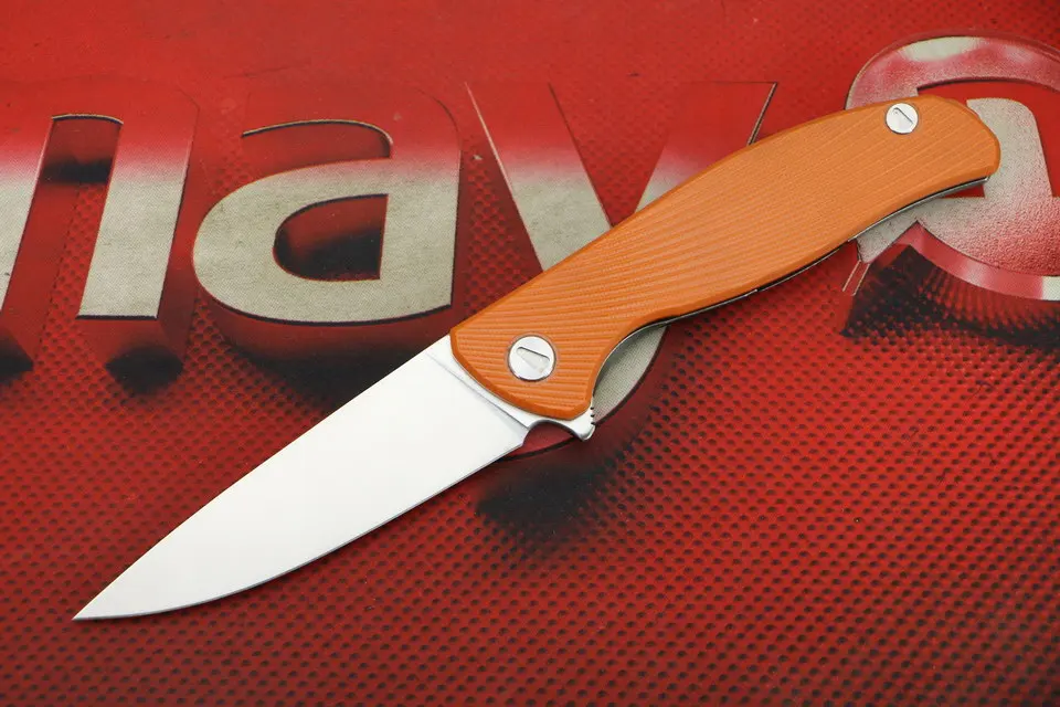 Orange LOVOCOO HATI низкая версия Флиппер складной нож D2 лезвие G10 ручка Открытый Отдых Охота Карманные Ножи EDC инструменты выживания - Цвет: Orange