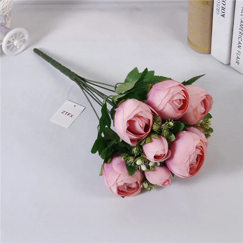 Бутон розы искусственные эмуляционные цветы свадебное украшение цветок для
