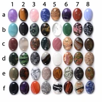 all natural 24pcs multi color 12x16mm gem stone oval cab cabochon for jewelry making mixed lot