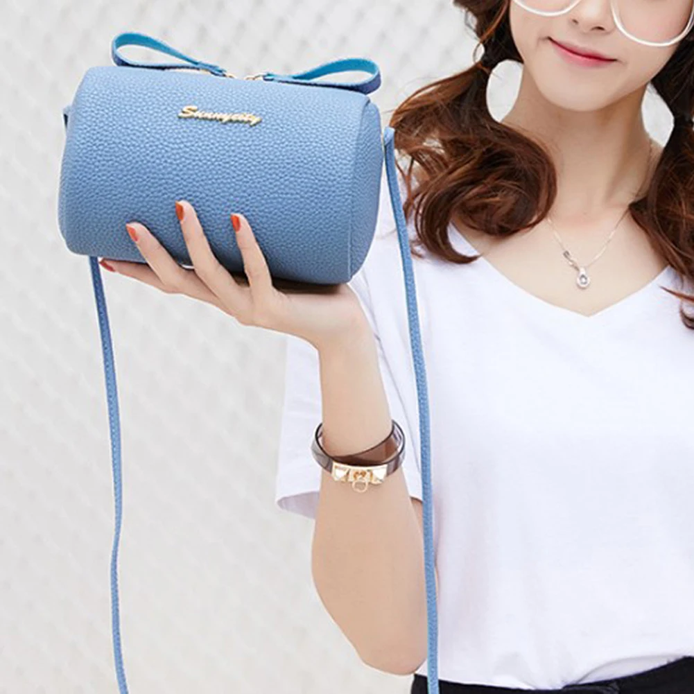 Мини сумка из искусственной кожи милая маленькая на плечо женская через тоут