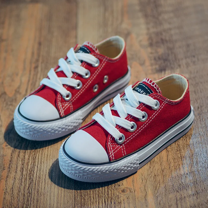 New Classic Children Canvas Shoes Girls Boys Kids Sneakers 2020 Fashion Casual Baby Running Solid Color Child Sport | Детская одежда и