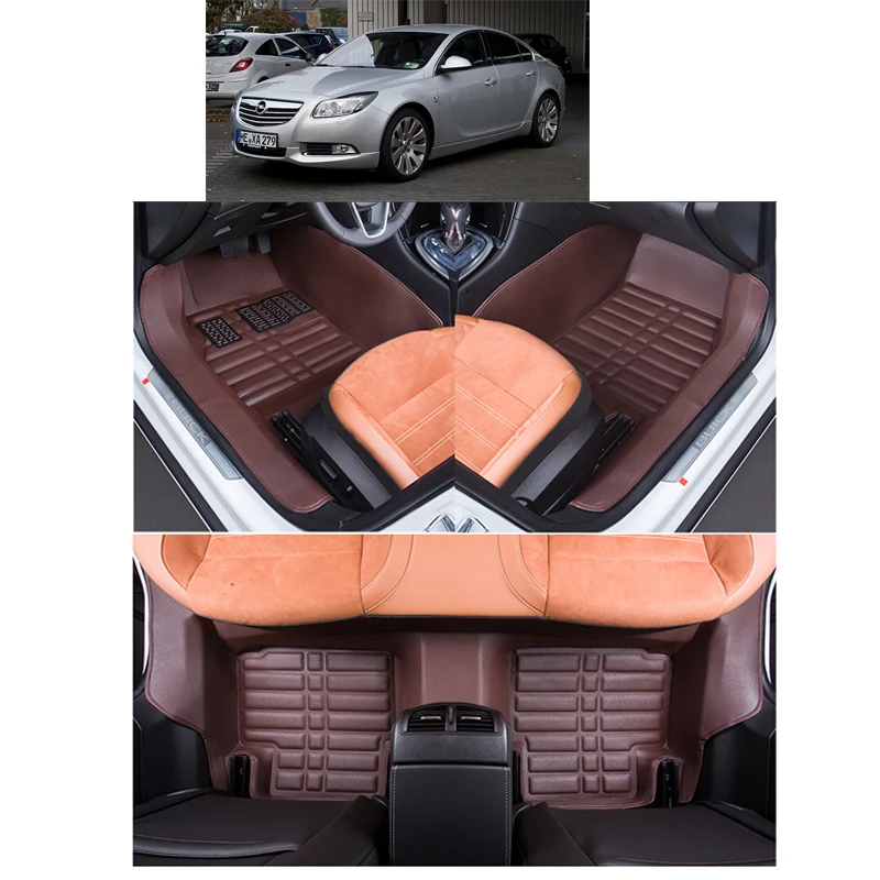 Lsrtw2017 кожаные автомобильные коврики для opel insignia regal 2008 2009 2010 2011 2012 2013 аксессуары Запчасти