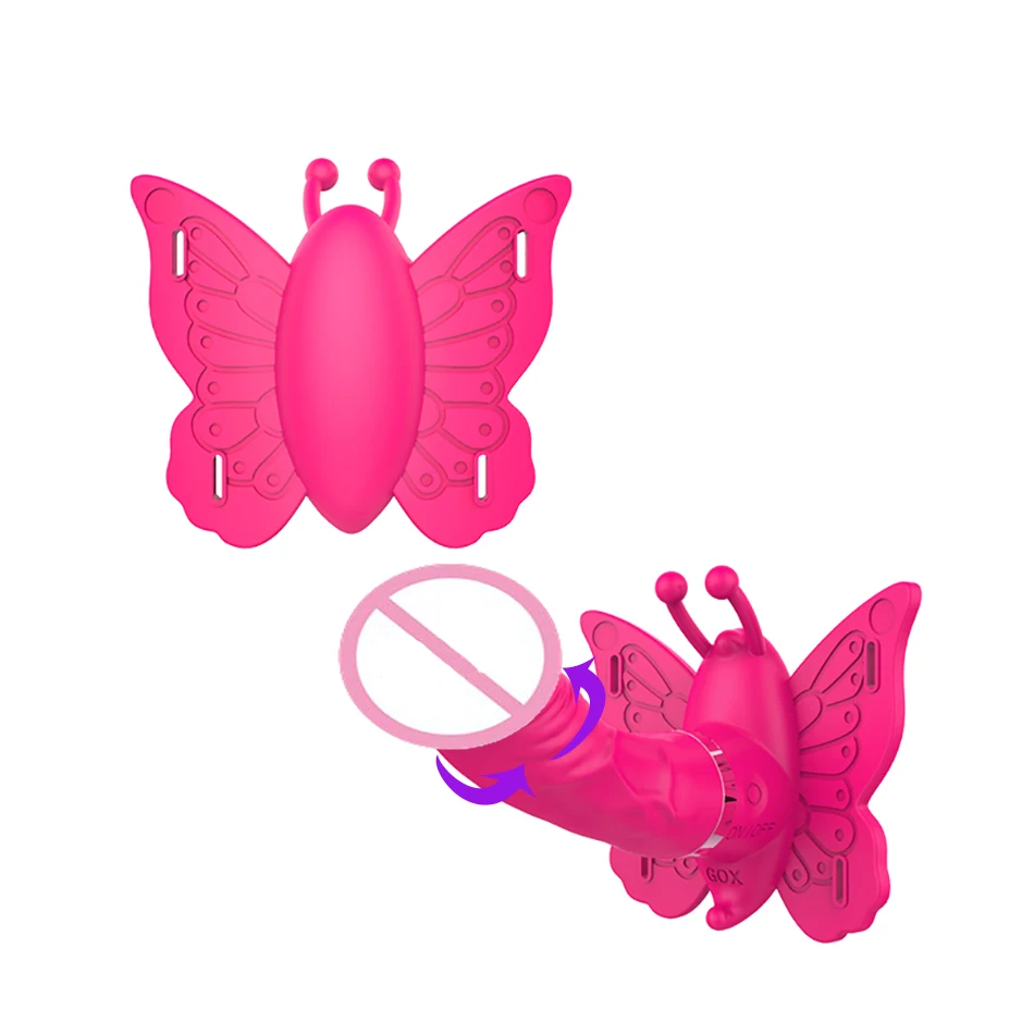 DIBE USB Butterfly Vibrator Sex Toys for Woman Rotation Panties Wearable Wireless Remote Dildo Products | Красота и здоровье