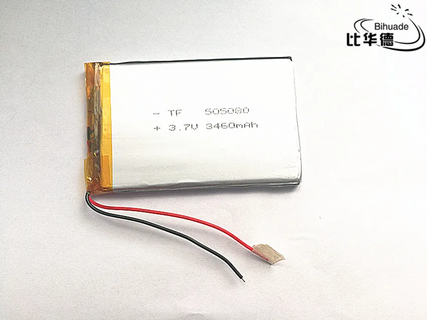 10 шт полимерный аккумулятор 3460 mah 3 7 V 505080 умный дом литий-ионный для dvr mp3 mp4 |