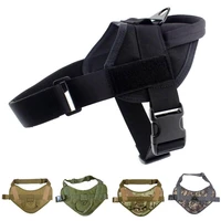 tactical service dog molle vest harness pet clothes outdoor military police patrol training walking hunting vest