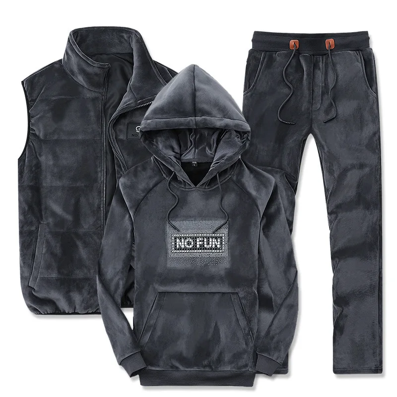 Мужской зимний уличный спортивный набор для бега 3 шт./компл. 175|Наборы бега| |