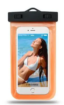 orange ПВХ водонепроницаемая сумка для дайвинга для мобильных телефонов подводный чехол для Asus Zenfone 2 Laser ZE550KL 3 4 5 GO Selfie Go - Цвет: orange
