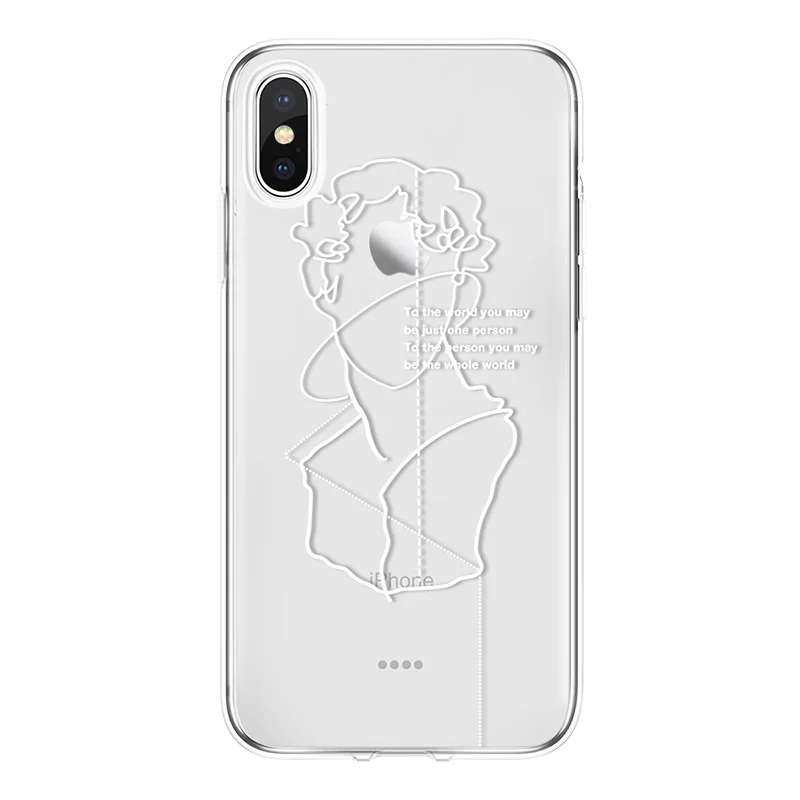 Чехол для iPhone 4 4S 5 5S 5C SE 6 6S 7 8 Plus чехол X из мягкого ТПУ |