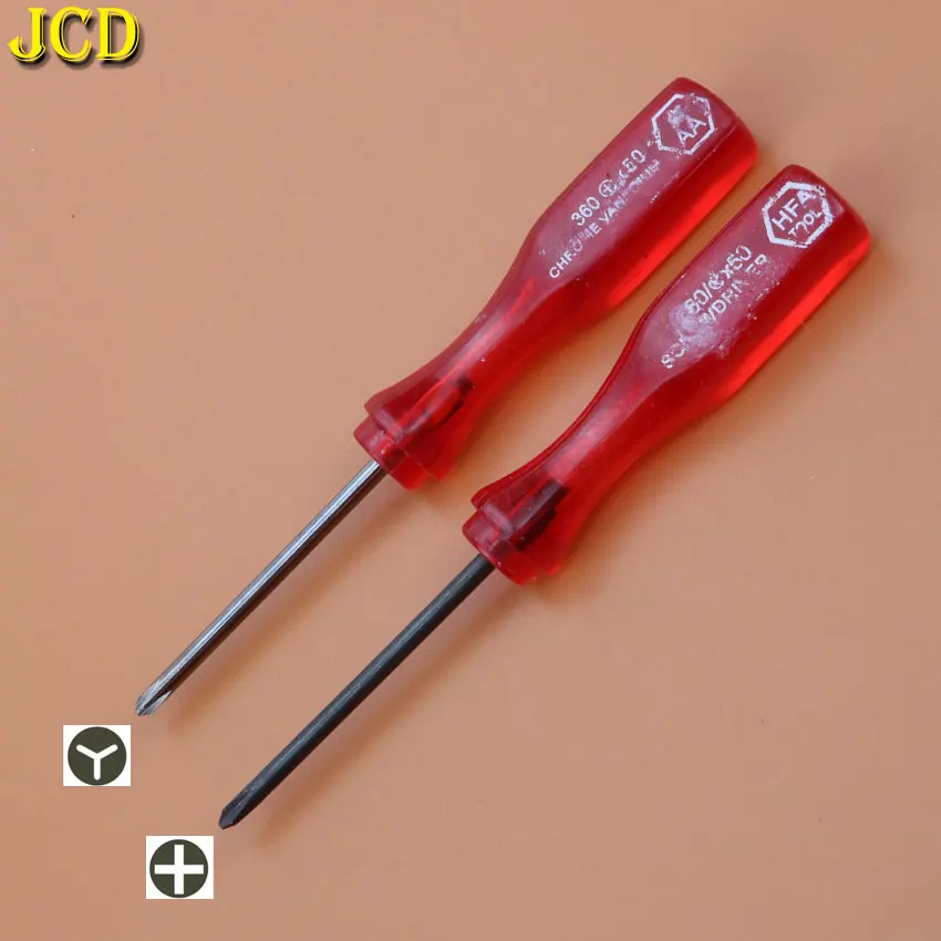 JCD Tri Wing Y Tip Cross отвертка для nintendo DS Lite NDSL NDS wii для Gameboy Advance SP GBA SP Ручные инструменты - Цвет: 2models each 1pcs