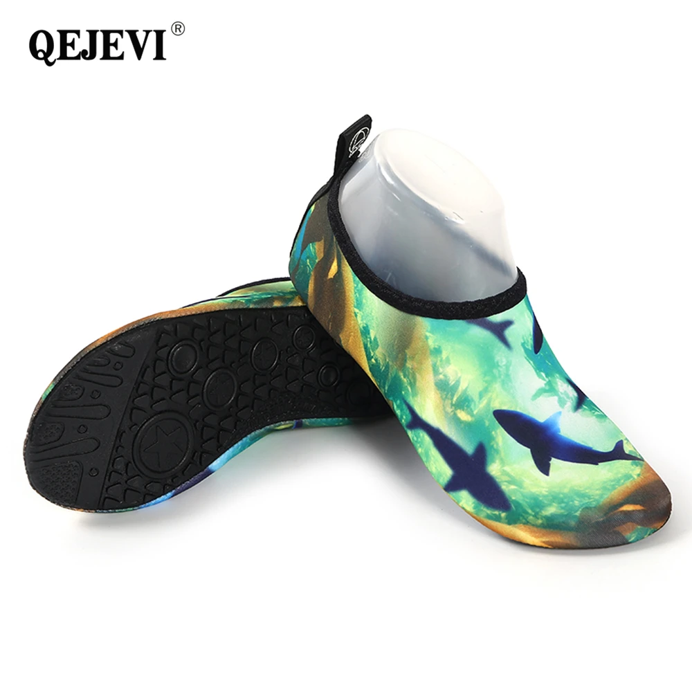 2018 QEJEVI пляжная обувь для мужчин унисекс мягкие водные кроссовки Уличная плавания