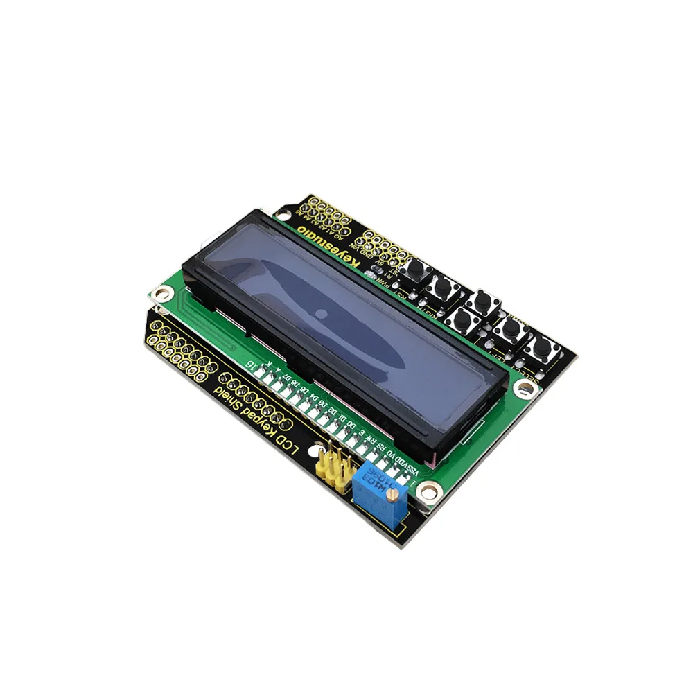 Keyestudio 1602 ЖК-клавиатура щит для Arduino ЖК-дисплей ATMEGA2560 для Raspberry Pi UNO синий экран модуль черного света