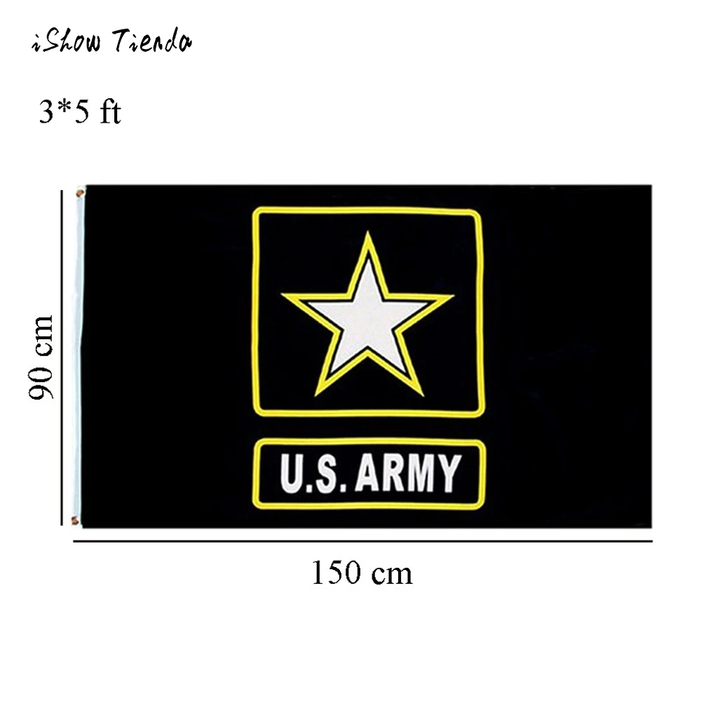 90x150 см черная Золотая Звезда армии США активная обязанность Ветеран один