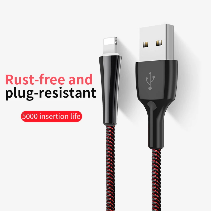 Светодиодный кабель для зарядки iPhone X 8 7 USB iPad быстрой передачи данных мобильного
