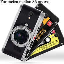 2pcs For Mei zu meilan S6 M712Q M712M M712C case shell vintage cartoon soft phone case ForMeizu S 6 M712Q back cover cases