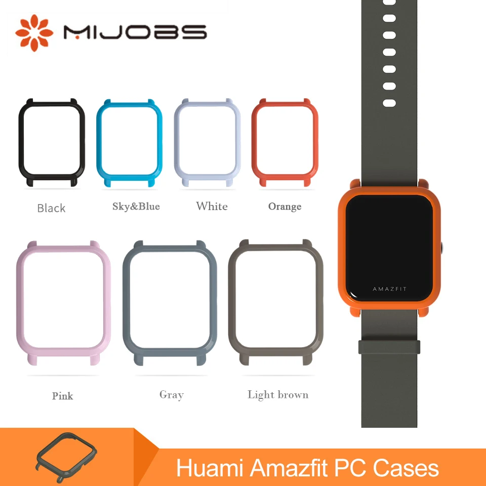 Твердый пластиковый корпус Mijobs защитный чехол для Xiaomi Huami Amazfit Bip BIT PACE Lite Youth смарт