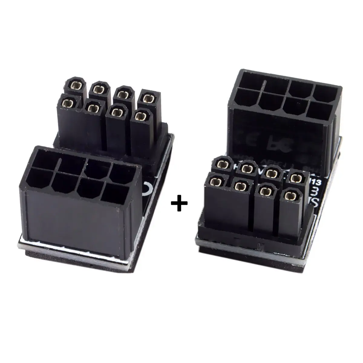 ATX 6Pin 8 контактный разъем на 6 180 градусов угловой адаптер питания для настольных