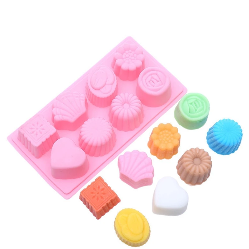 Силиконовая форма для выпечки в форме цветка 3D цветок виде ракушки любящее