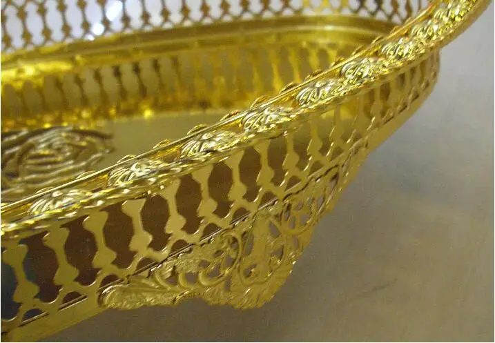 50x30cm Большие размеры дома поставить овальным вырезом золотого цвета