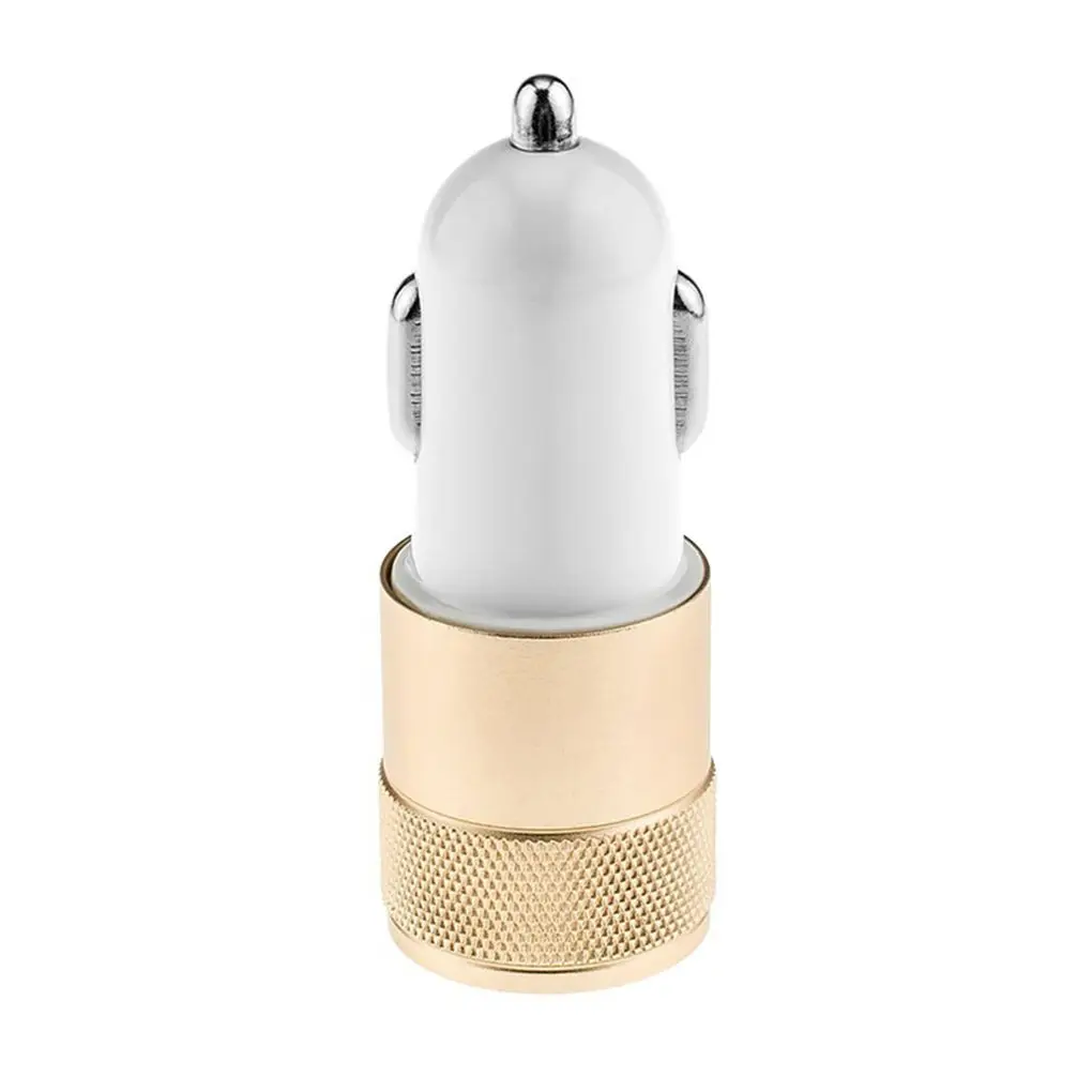 NO.3 Многоцветное двойное USB 5V 2A автомобильное зарядное устройство для смартфона ПК металлическое портативное автомобильное зарядное устройство для прикуривателя - Тип штекера: NO.3