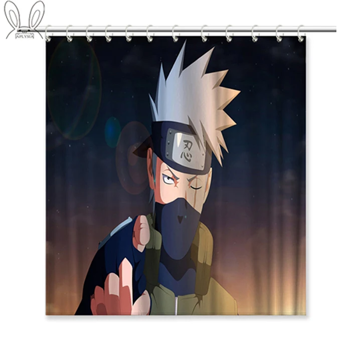 04 Декоративная занавеска для душа aplisia Naruto Seri 160x180 см, Экологичная водонепроницаемая ткань, индивидуальная занавеска для душа для дома - Цвет: 04