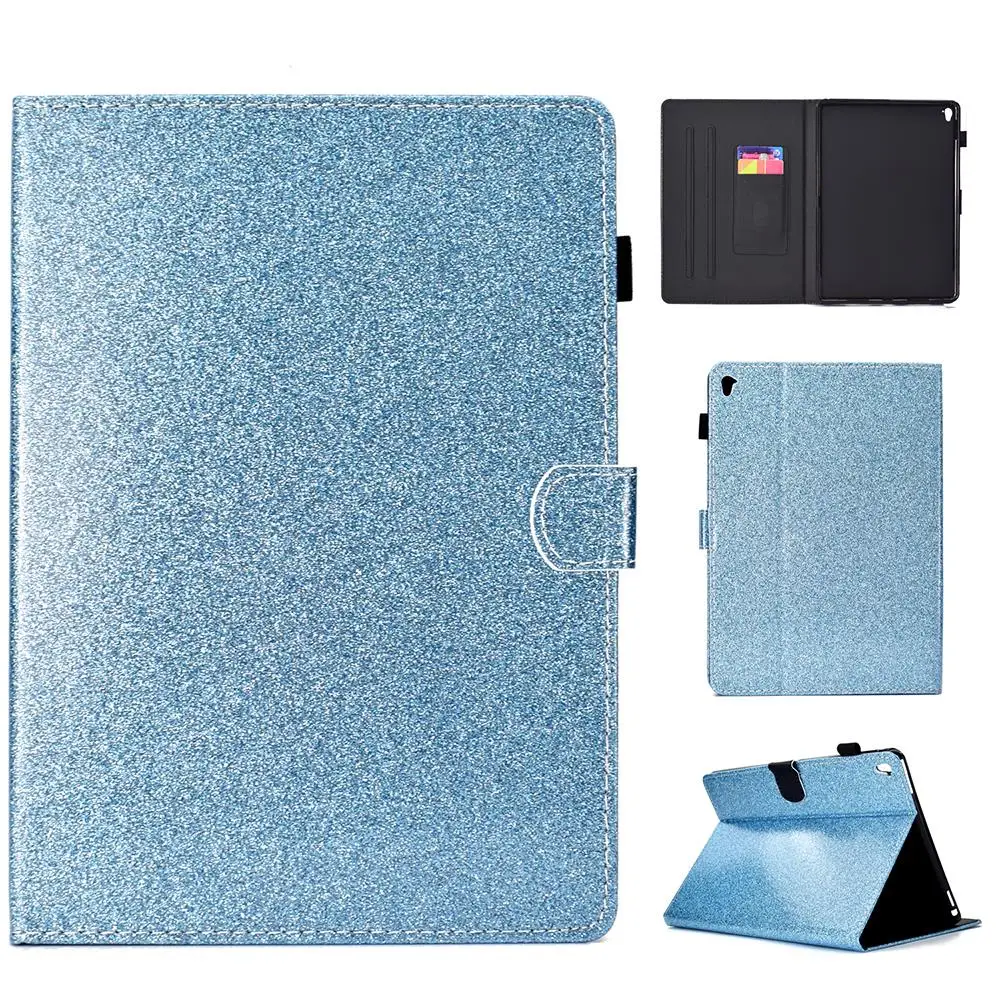 Блестящий чехол для Apple iPad Pro 9 7 A1673 A1674 A1675 стоячий со слотом карты Чехол с