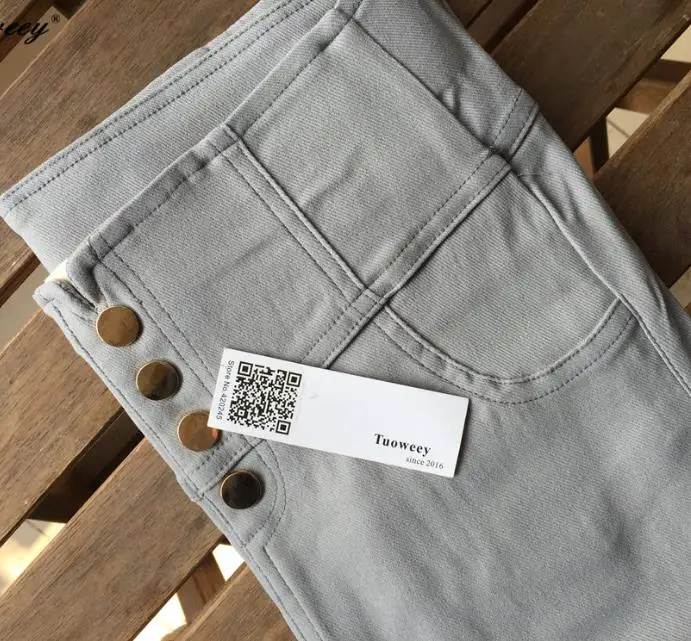 gray Новые модные эластичные джинсы с высокой талией размера плюс 3XL, тонкие обтягивающие брюки-карандаш, Сексуальные облегающие джинсовые штаны для женщин - Цвет: gray
