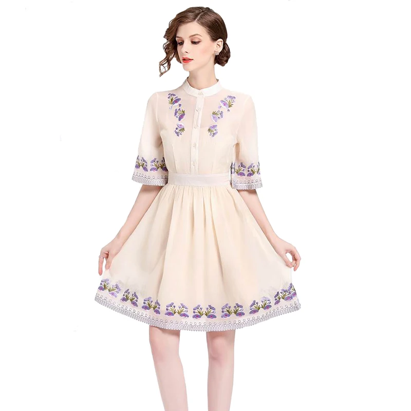 2018 летние модные женские туфли цветочной вышивкой Винтаж вечерние длинные