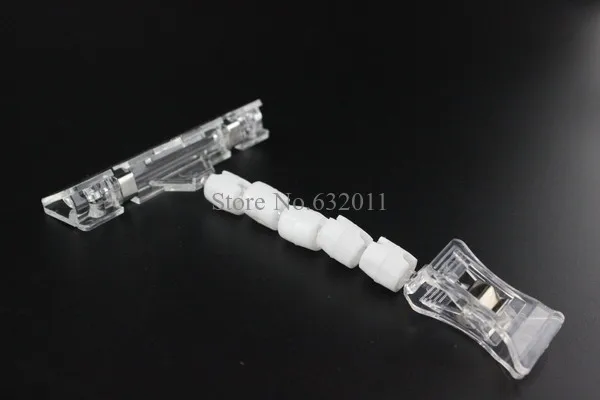 POP значок зажим цена рекламная бирка регулируемая ярлык прозрачный пластиковый держатель знака яркий