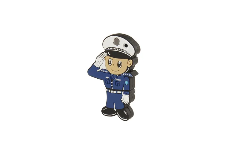 SHANDIAN Новое поступление полицейский человек usb флэш-накопитель traffice police pendrive 4 ГБ 8 ГБ 16 ГБ 32 ГБ 64 ГБ подарочная карта памяти