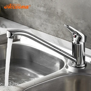 Accoona кухонный кран классический выдвижной Современный полированный хромированный с одной ручкой Поворотный Носик сосуд Раковина Смеситель кран