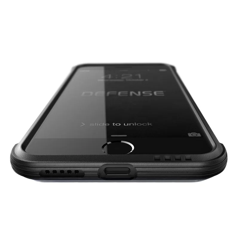 X-Doria Defense Shield чехол для телефона чехол для iPhone 7 8 Plus iPhone 7 Plus армированный военный алюминиевый противоударный металлический жесткий чехол