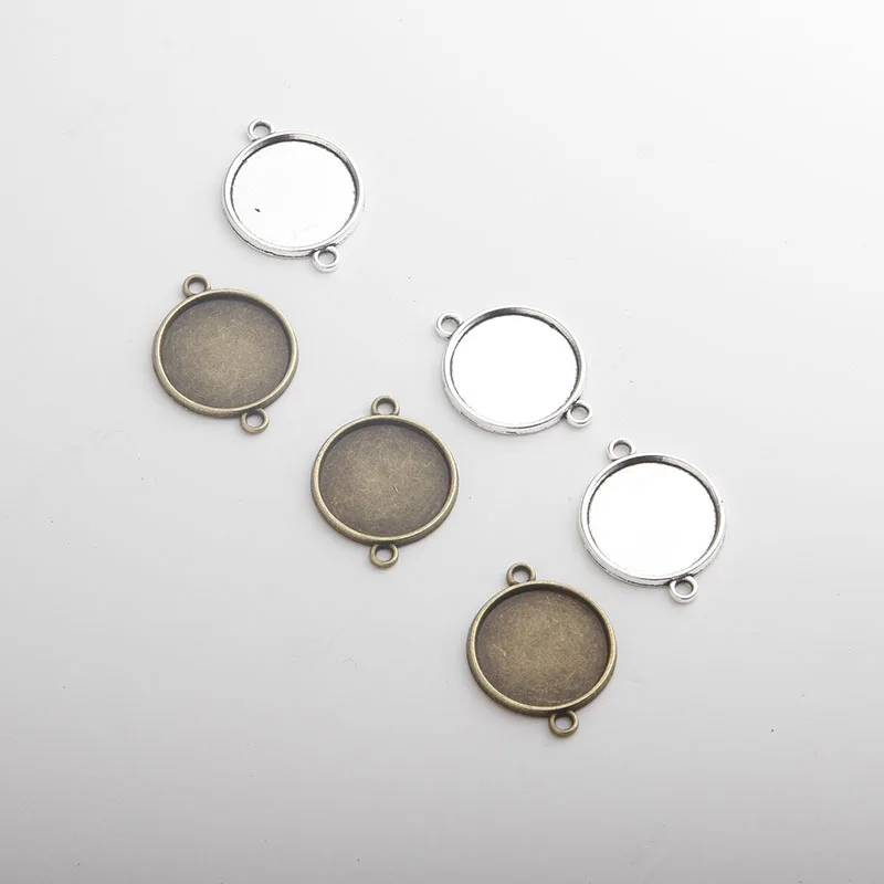 10 шт./лот 18 мм Круглый Камея Кабошон База ювелирных Установка лотки DIY пустой