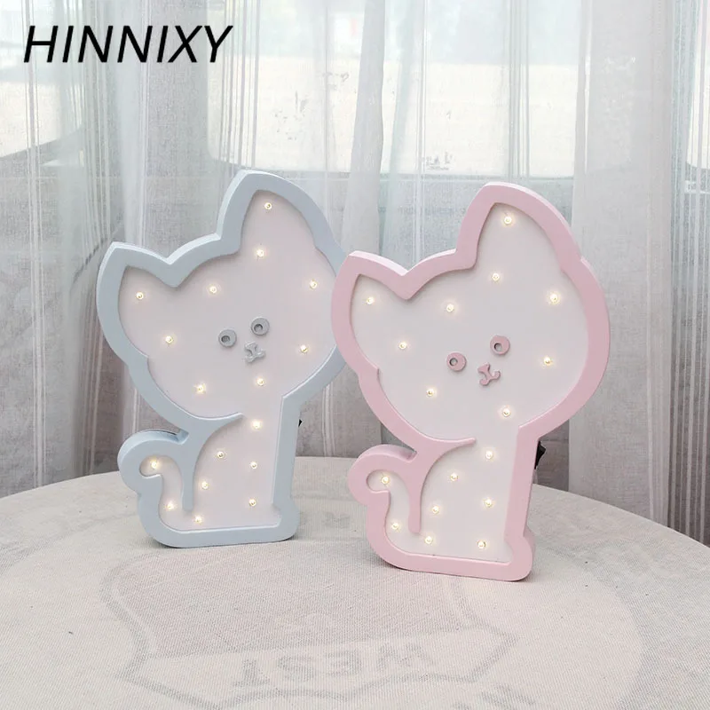 Hinnixy животные Лев ночные лампы милый деревянный прикроватный столик Настольный светильник s украшение дома светильник светильники любимая игрушка для ребенка Luminaria