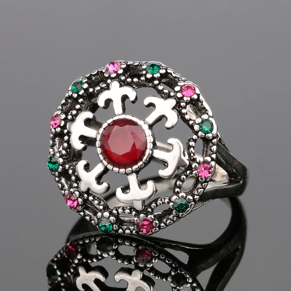 Роскошные 3 шт. серебряного цвета из Индии Кристалл Ювелирные наборы винтажные