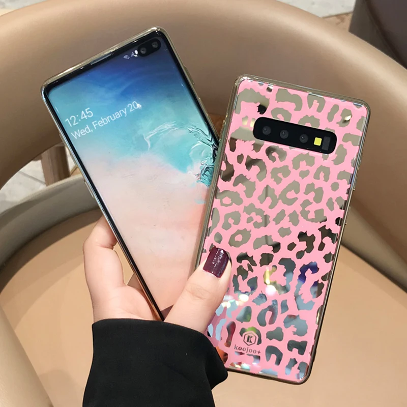 YHBBCASES роскошный золотой Леопардовый стеклянный чехол для телефона Samsung Galaxy S10 S9 Plus