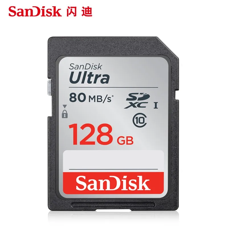 Карта памяти SanDisk Ultra SD высокоскоростная карта SDHC SDXC класс 10 32 ГБ 16 64 128 80 МБ/с./с|ultra