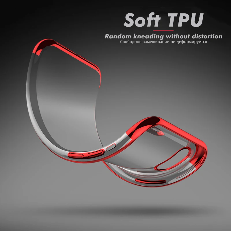 Fashion Plating Soft Clear TPU Case For iPhone XS Max XR X 7 8 6S 6 Plus Silicone Flexible Slim Cover 6s Capa |