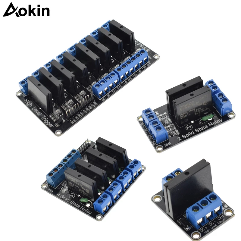 

1/2/4/8 Channel 5V DC Relay Module Solid State High Level SSR AVR DSP for Arduino high quality