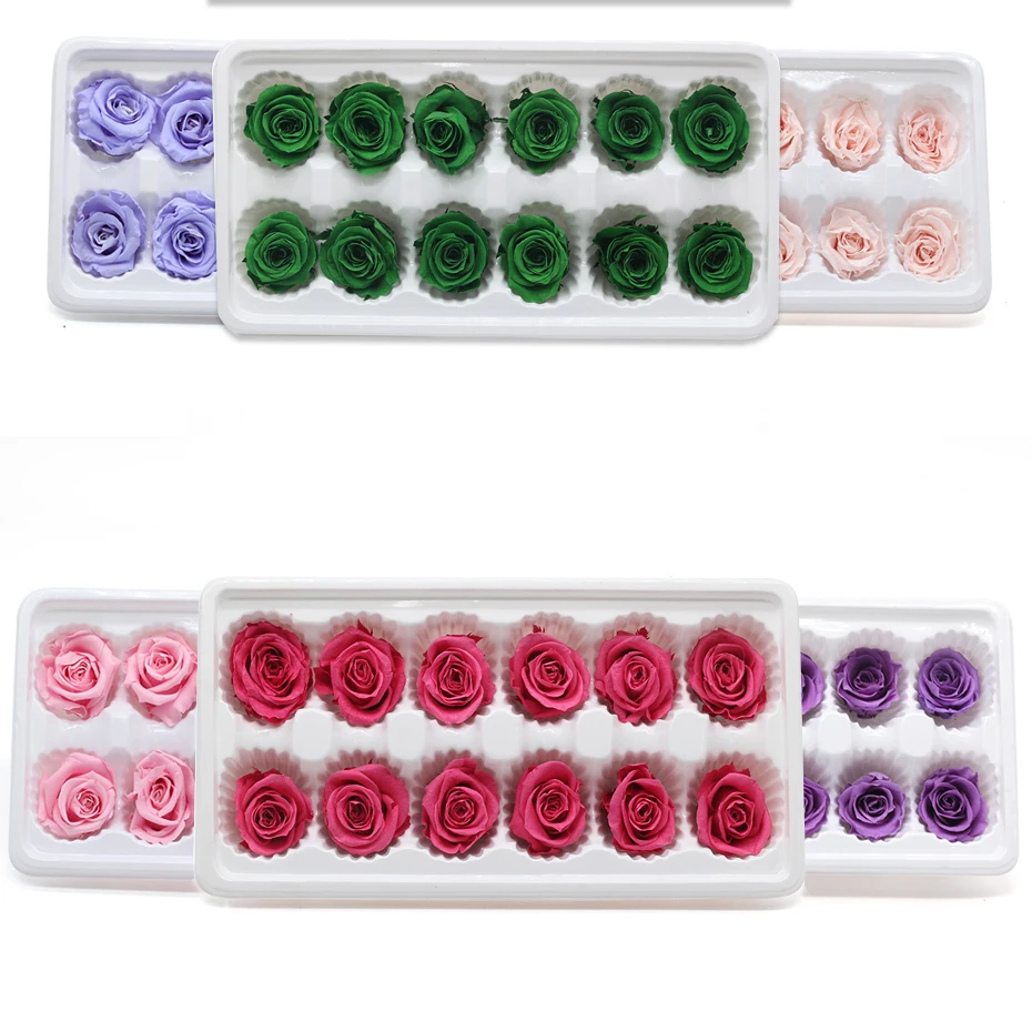 Настоящая Роза Eternelle Doos Natuurlijke Bewaard Bloem Rose 3-4 см Onsterfelijke Rose Valentijnsdag Gift Fleur Eternelle