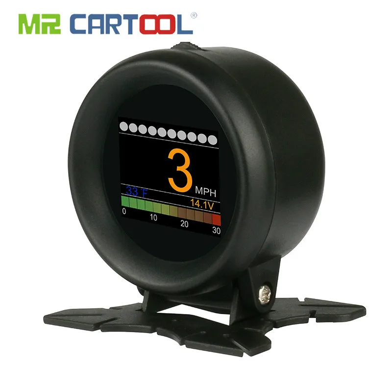 Автомобиль OBD Универсальный цифровой турбо Разгон напорный метр сигнализации