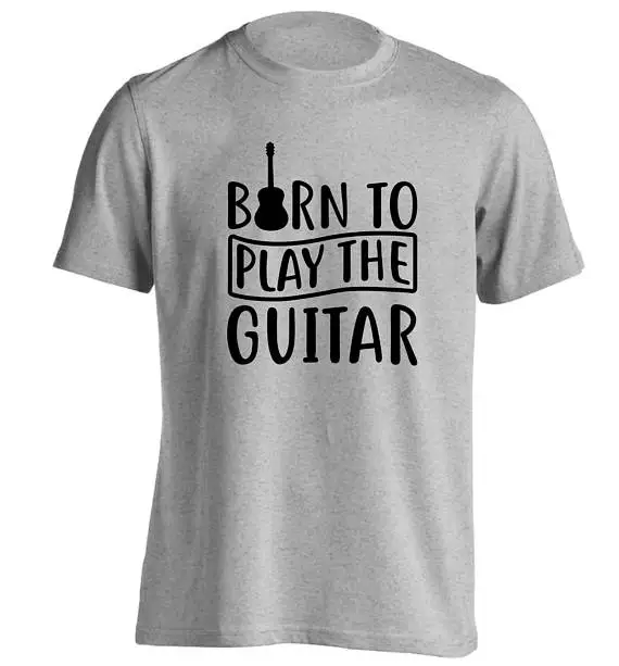 Футболка Born to play акустическая бас электрическая трибуна музыкальный инструмент