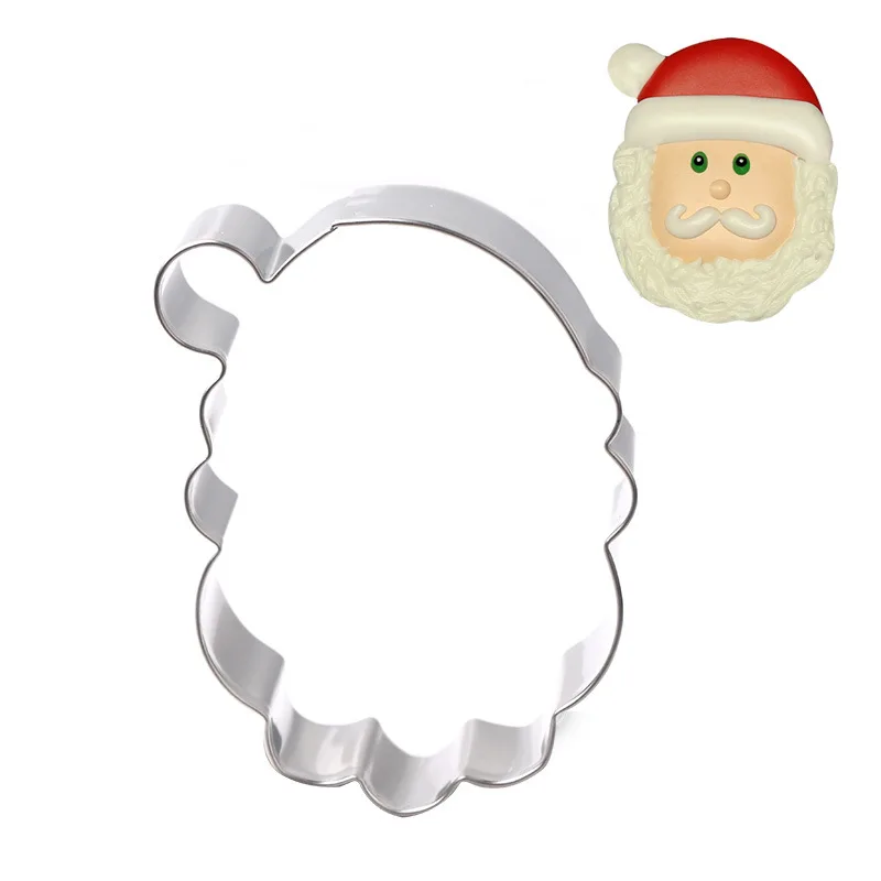 Санта маленький круг из нержавеющей стали Формочки для печенья инструменты