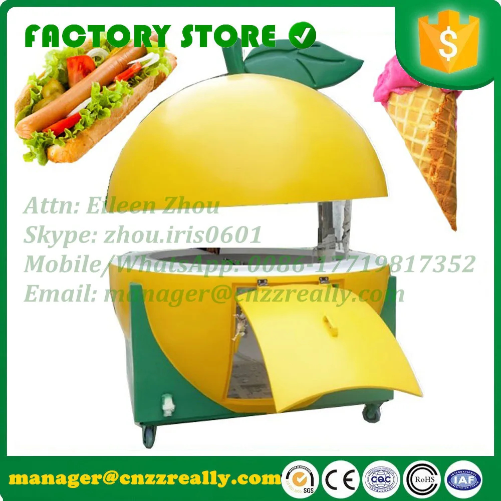 Торговая тележка из стекловолокна диаметром 2 1 М для продажи еды | Бытовая