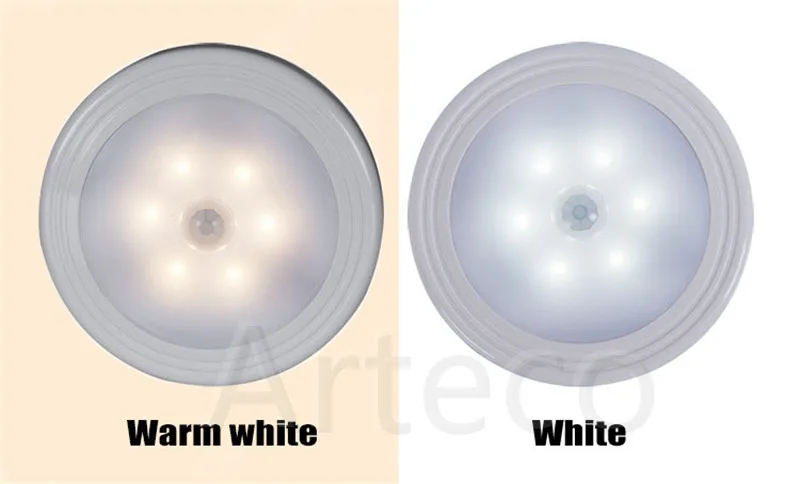 Светодиодный датчик на батарейках ночник движения PIR магнитный инфракрасный