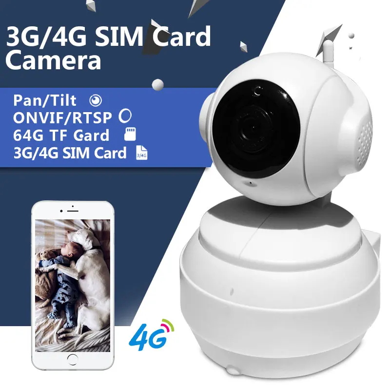 Беспроводная камера видеонаблюдения инфракрасная мини безопасности 3G 4G Sim карта