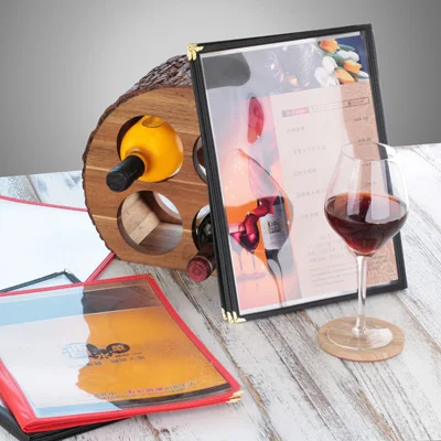 5/ПАК Ресторан рецепт меню покрывает ПВХ листы для защиты бумаги 8 вид (32 2*21 7 см)|book