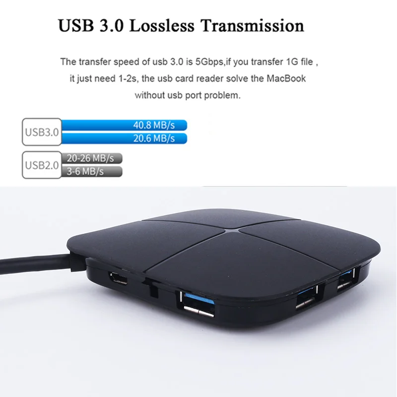 Многофункциональный Высокоскоростной USB 3 0 концентратор комбинированный