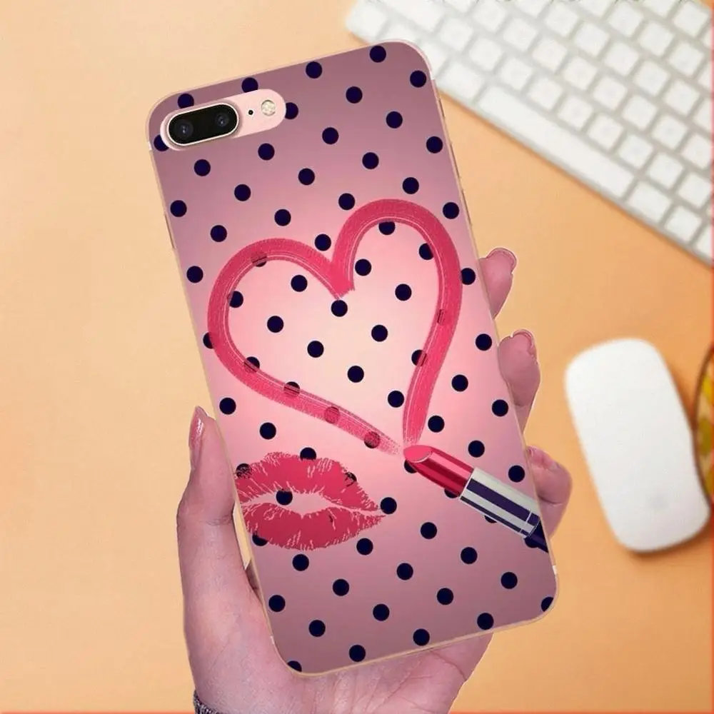 Чехол из ТПУ с милым рисунком сердца для Huawei P7 Honor 4C 5A 5C 5X 6 6C 6A 6X 7 7X 8 9 V8 V10 Y3II Y5II Y6II G8